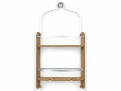 Umbra Duschmittelhalter Barrel Shower Braun/Silber, Bambus