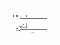GROHE Handtuchhalter Selection Cube, 2-fach -Angebote Bad & Sanitär Store 181637994 xxl