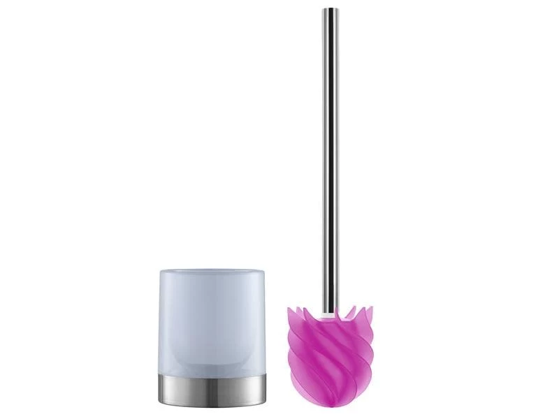 Toilettenbürste LOOMAID aus Silikon, Pink, schmutzabweisend 1 Toilettenbürste LOOMAID aus Silikon, Pink, schmutzabweisend