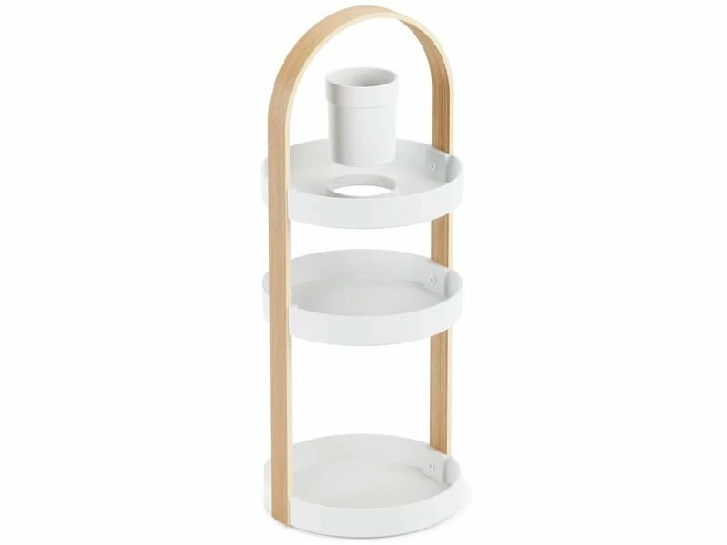 Umbra Bad-Utensilienhalter Bellwood Holz, Weiss 2 Umbra Bad-Utensilienhalter Bellwood Holz, Weiss – Bild 2