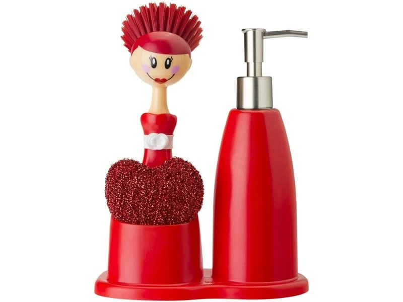 Vigar Seifenspender Dolls 330 ml, Rot 1 Vigar Seifenspender Dolls 330 ml, Rot
