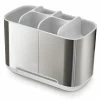 Joseph Joseph Zahnputzbecher Easy Store Silber