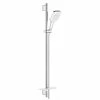 GROHE Duschbrausen-Set Smartactive 130 Cube EcoJoy Moon White
