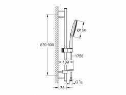 GROHE Duschbrausen-Set Rainshower SmartActive 150 EcoJoy -Angebote Bad & Sanitär Store 193433549 xxl