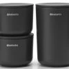 Brabantia Aufbewahrungsdose im 3er Set, Schwarz