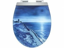 Diaqua Toilettensitz Menton LED Night Beach Blau