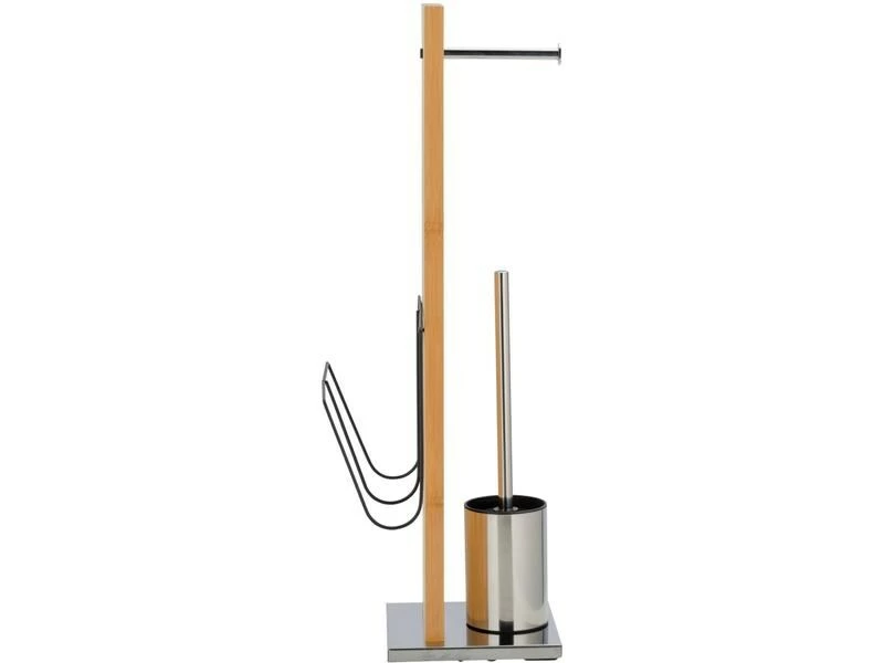 Wenko Toilettengarnitur Portofino mit Zeitungshalter, Natur 1 Wenko Toilettengarnitur Portofino mit Zeitungshalter, Natur