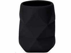 Kleine Wolke Zahnputzbecher Crackle Schwarz