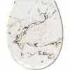 Kleine Wolke Toilettensitz Marble mit Absenkautomatik, Grau/Weiss