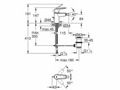 GROHE Bidetbatterie Start 1/2" 7 GROHE Bidetbatterie Start 1/2" -Angebote Bad & Sanitär Store 206834546 xxl