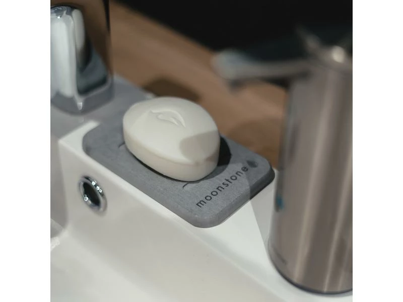 Moonstone Seifenschale aus Diatomit Hellgrau 3 Moonstone Seifenschale aus Diatomit Hellgrau – Bild 3