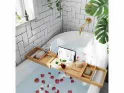 Songmics Bad-Utensilienhalter ausziehbar Braun -Angebote Bad & Sanitär Store 210018528 xxl 1