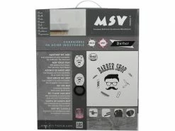 MSV Toilettensitz Barber Shop Schwarz/Beige -Angebote Bad & Sanitär Store 211312584 xxl