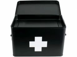 Present time Erste Hilfe Schrank gross 31.5 x 21 cm, Schwarz matt -Angebote Bad & Sanitär Store 212147331 xxl