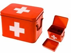 Present time Erste Hilfe Schrank klein 21.5 x 16 cm, Rot