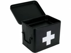 Present time Erste Hilfe Schrank klein 21.5 x 16 cm, Schwarz matt -Angebote Bad & Sanitär Store 212147475 xxl
