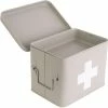 Present time Erste Hilfe Schrank klein 21.5 x 16 cm, Grau matt