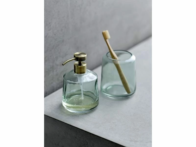 Södahl Seifenspender Vintage 450 ml, Graugrün, Glas 2 Södahl Seifenspender Vintage 450 ml, Graugrün, Glas – Bild 2