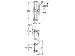 GROHE Duscharmatur Precision Flow THM mit Brausegarnitur -Angebote Bad & Sanitär Store 216739531 xxl