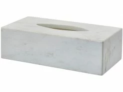 Aquanova Kosmetiktuchbox Hammam Weiss, Steingut