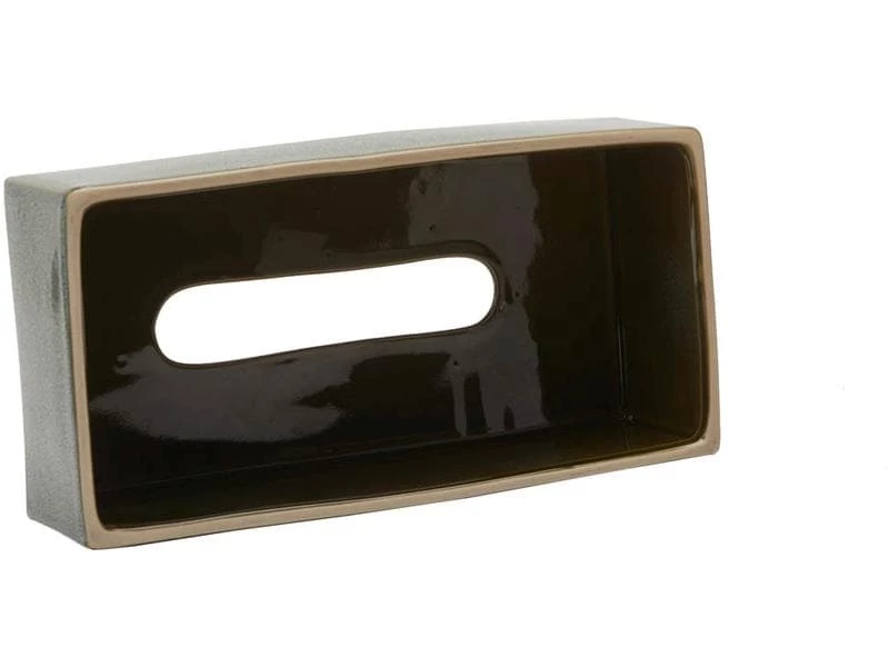 Aquanova Kosmetiktuchbox Ugo Grün, Steingut 2 Aquanova Kosmetiktuchbox Ugo Grün, Steingut – Bild 2