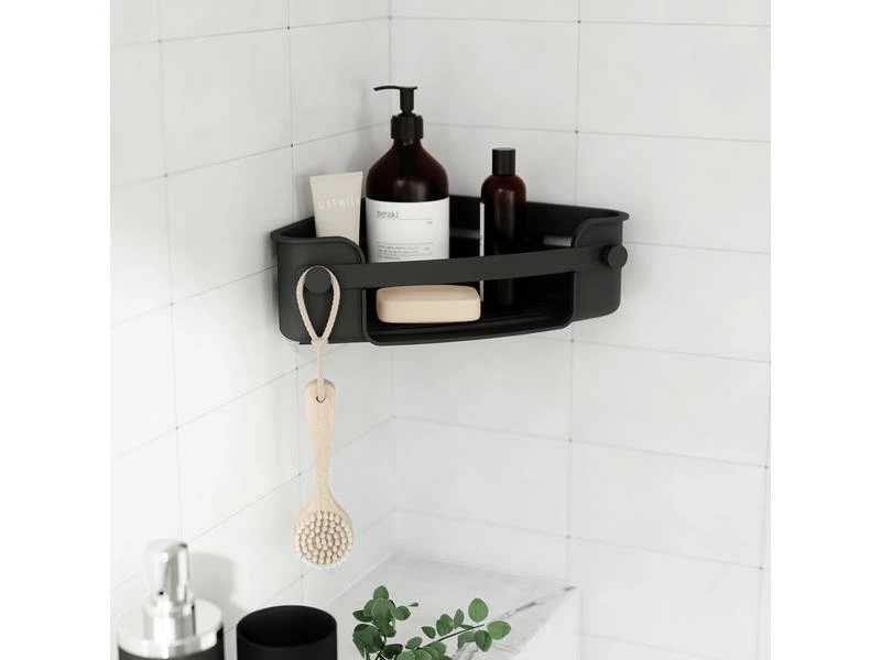 Umbra Duschmittelhalter Flex Ecke Schwarz 4 Umbra Duschmittelhalter Flex Ecke Schwarz – Bild 4