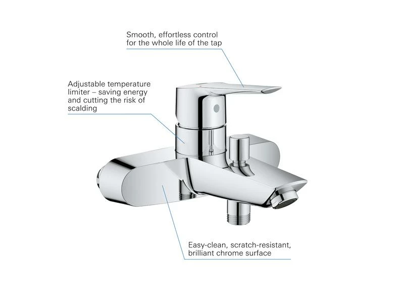 GROHE Badewannenarmatur QuickFix Start 153 mm, 3/4" 5 GROHE Badewannenarmatur QuickFix Start 153 mm, 3/4" – Bild 5