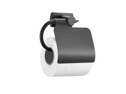 BIASCA Toilettenpapierhalter schwarz matt