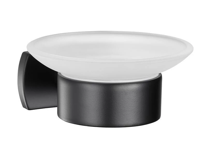 BIASCA Glashalter Glas, schwarz matt 1 BIASCA Glashalter Glas, schwarz matt