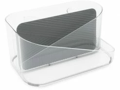 Umbra Bad-Utensilienhalter Glam Grau/Transparent -Angebote Bad & Sanitär Store 222965808 xxl