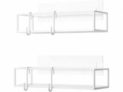 Umbra Duschmittelhalter Cubiko 2er Set, Weiss, Stahl