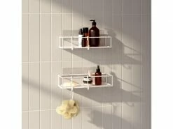 Umbra Duschmittelhalter Cubiko 2er Set, Weiss, Stahl -Angebote Bad & Sanitär Store 222976686 xxl 1