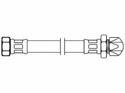 Flexo Anschlussschlauch DN8 IG x Quetschver. 3/8" x 10 mm / 100 cm