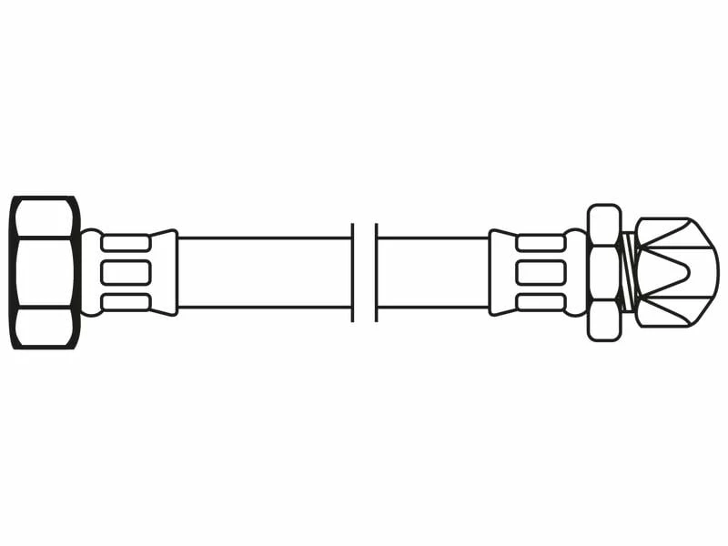Flexo Anschlussschlauch DN8 IG x Quetschver. 1/2" x 10 mm / 20 cm 1 Flexo Anschlussschlauch DN8 IG x Quetschver. 1/2" x 10 mm / 20 cm