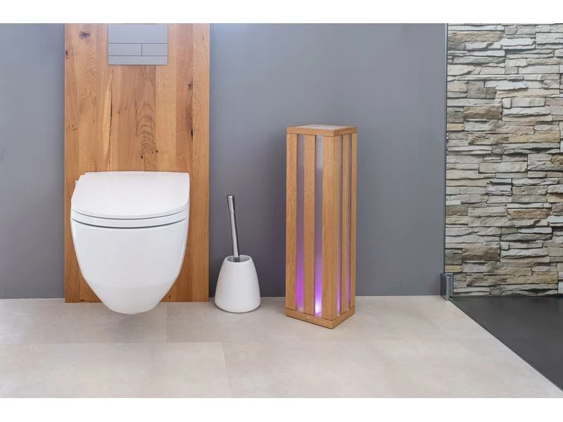 MrSpoon LooTube WC-Papierrollenspender LED Eiche 7 MrSpoon LooTube WC-Papierrollenspender LED Eiche – Bild 7