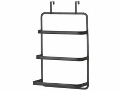 MSV Handtuchhalter 42 x 22 x 68.5 cm, Schwarz