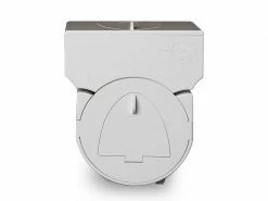 Two in One Toilettenpapierhalter Sanitary Silber