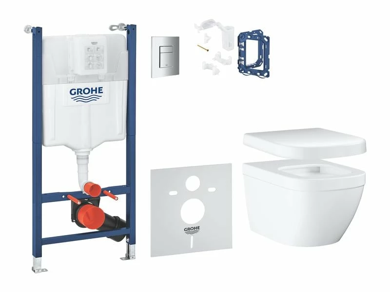 GROHE WC-Set Solido Euro Keramik 6in1 1.13 m Bauhöhe mit Fresh 1 GROHE WC-Set Solido Euro Keramik 6in1 1.13 m Bauhöhe mit Fresh