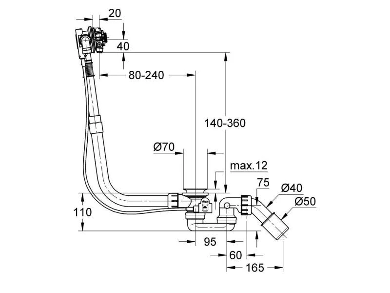 GROHE Wannengarnitur Talentofill 28990000 2 GROHE Wannengarnitur Talentofill 28990000 – Bild 2