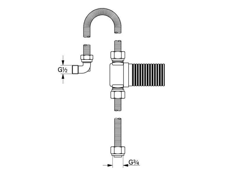 GROHE Anschlussgarnitur Talentofill 3/4″ 2 GROHE Anschlussgarnitur Talentofill 3/4″ – Bild 2