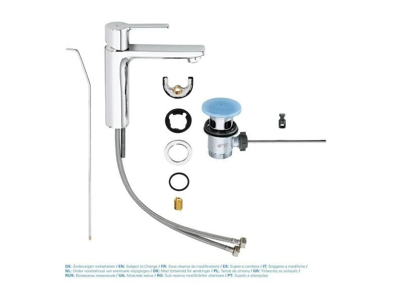 GROHE Lavaboarmatur Lineare S-Size 1/2", Chrom, mit Zugstange 4 GROHE Lavaboarmatur Lineare S-Size 1/2", Chrom, mit Zugstange – Bild 4