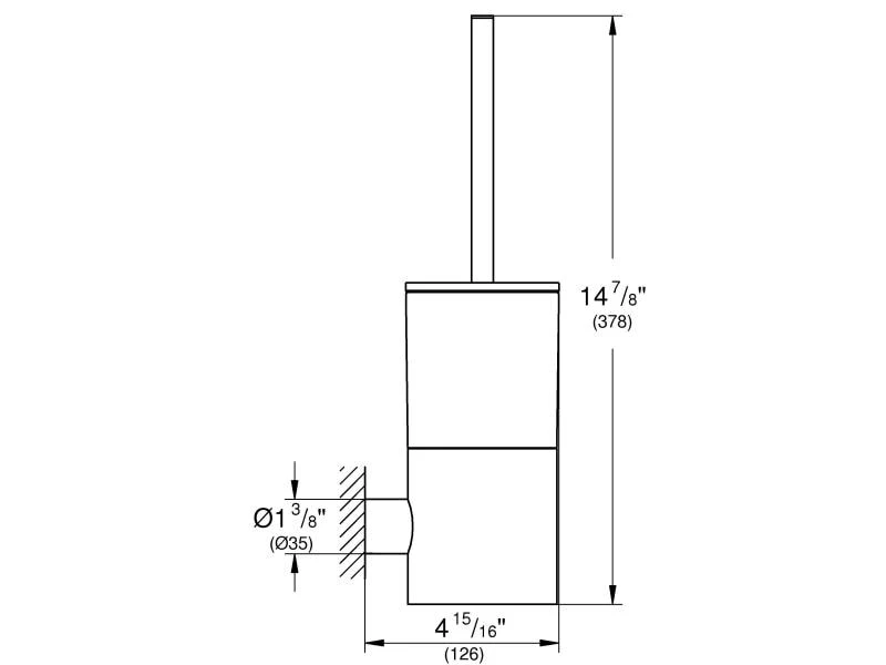 GROHE Toilettenbürste Atrio Supersteel 2 GROHE Toilettenbürste Atrio Supersteel – Bild 2