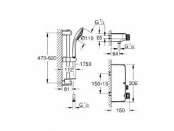 GROHE Duscharmatur-Set Grohtherm SmartControl 1/2", Chrom -Angebote Bad & Sanitär Store 53375674 xxl