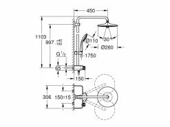 GROHE Duschsystem Euphoria SmartControl System 260 MONO -Angebote Bad & Sanitär Store 53379492 xxl