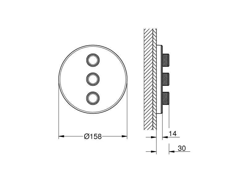 GROHE Duscharmatur Grohtherm SmartControl 43 mm, Weiss 3 GROHE Duscharmatur Grohtherm SmartControl 43 mm, Weiss – Bild 3