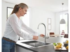 GROHE Küchenarmatur Blue Home C-Auslauf, Starter Kit, Supersteel -Angebote Bad & Sanitär Store 53483305 xxl