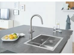GROHE Küchenarmatur Blue Home C-Auslauf, Starter Kit, Supersteel -Angebote Bad & Sanitär Store 53483338 xxl