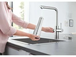 GROHE Küchenarmatur Blue Home L-Auslauf, Starter Kit, Chrom -Angebote Bad & Sanitär Store 53483627 xxl