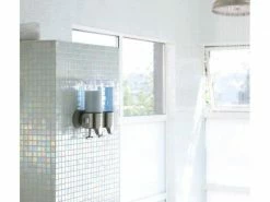 Simplehuman Doppelspender 444 ml, Silber/Transparent 5 Simplehuman Doppelspender 444 ml, Silber/Transparent -Angebote Bad & Sanitär Store 56161179 xxl