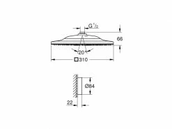 GROHE Kopfbrause Rainshower SmartConnect 2 Stahlarten -Angebote Bad & Sanitär Store 56301591 xxl